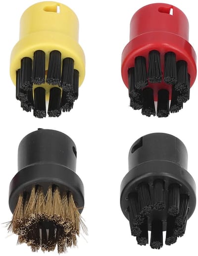 Dailygoods- Borstelkop Vervangend Onderdeel - Geschikt voor SC1/SC2/SC3/SC4/SC5/SC7 - Duurzaam ABS/Nylon - Ideaal voor Kranen/Gootstenen/Douches - Zwarte/Rode Borstel - Opzetborstel