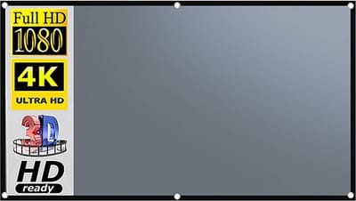 Projectiescherm - Beamer scherm - Home Cinema - Omgevingslicht afwijzend - 50 inch - Grijs