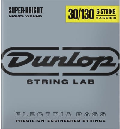 Jim Dunlop Super Bright - Basgitaarsnaren - Basgitaar - 6-Snarig - Medium - 30-130