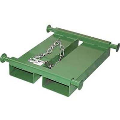 Bauer Big Bag Traverse TBB-E, voor vorkheftruck, L 650 x B 610 x H 145 mm, tot 1000 kg, staal, reseda groen