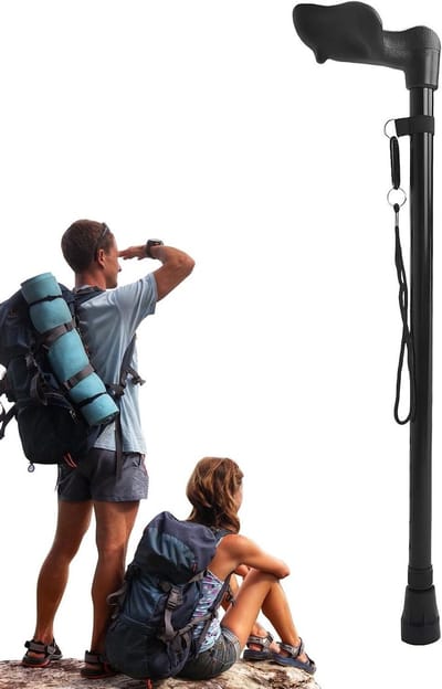 Wandelstokken - Trekstokken - Outdoor avontuur - Verstelbaar ontwerp - 70-95 cm - Zwart