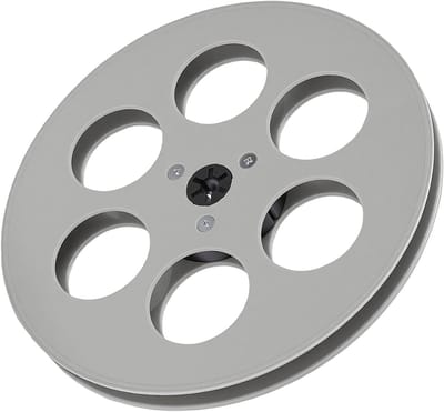 Lege Tapespoel - Open Reel - Audio Opname - 6 Winddichte Gaten - 7 Inch Diameter - Grijs