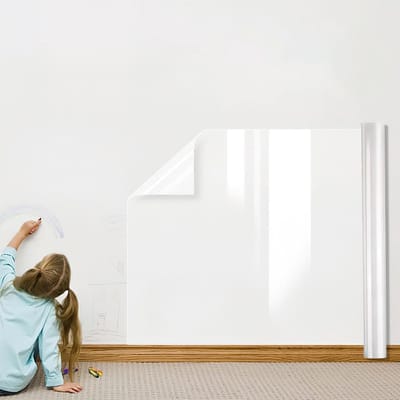 Dailygoods- Wandbeschermfolie 40 x 200 cm - Zelfklevende Wandfolie - Transparante Beschermfolie - Waterdichte Folie - Schokbestendig - Eenvoudig te Reinigen
