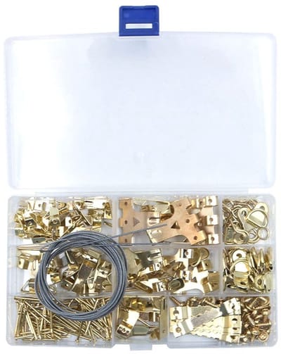 Dailygoods- Foto Opknoping Haken Kit - 250 Stuks - Foto Ophangsysteem met Knijpers - Draagbare Fotolijst Assortiment - Geschikt voor Spiegels/Kunstwerken - Inclusief Accessoires