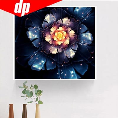 5D Diy Broderies Diamants Gift  Daffodil&Rose  Diamond Mozaïek Schilderij Volledige Diamond Borduren 30x30 blue