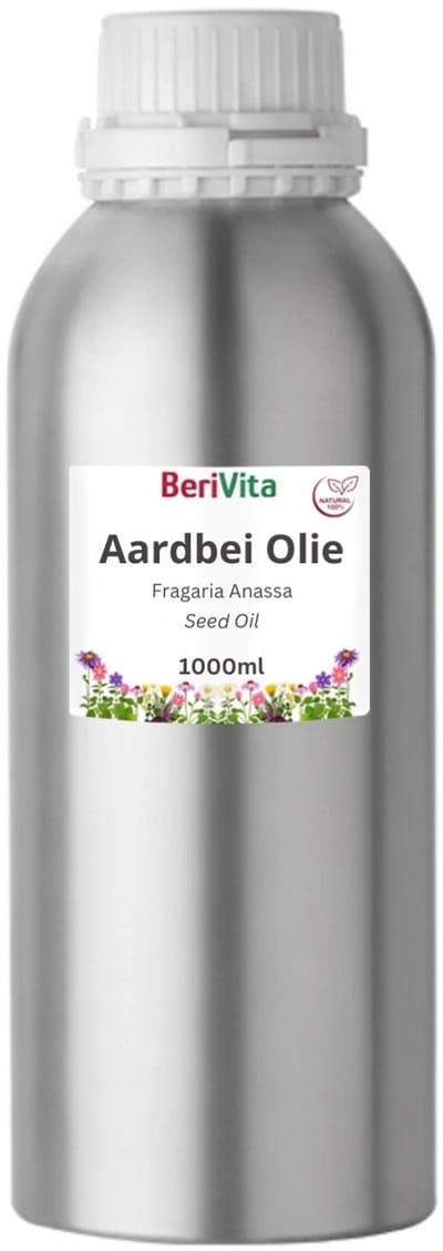 Aardbei Olie Puur Liter - Huidolie van zaden, pitten van Aardbeien, Aardbeienolie - Strawberry Oil