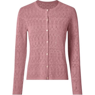 ESMARA Dames vest met linnen (Lichtroze, XS (32/34))