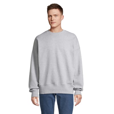 SOLS Unisex Authentic Crew Hals Trui voor volwassenen (Grijze Melange)