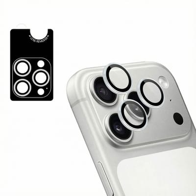 imoshion Camera Lens Protector - Geschikt geschikt voor Apple iPhone 17 Pro/ geschikt voor Apple iPhone 17 Pro Max - 2 Pack - Zilver