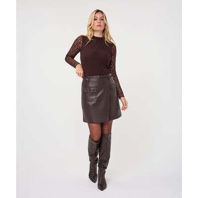 Esqualo top F26-30504 - Cacao