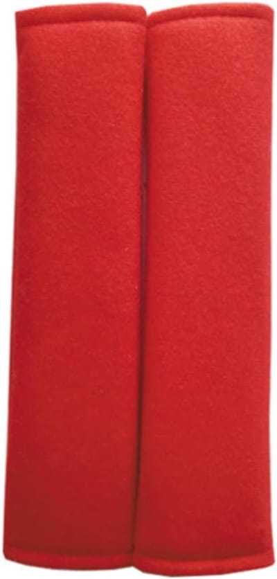 Zachte Autogordel Kussen Set voor Volwassenen en Kinderen - 2-Pack Veiligheidsgordel Schoudermat in Rood, Comfort en Bescherming tijdens het Rijden
