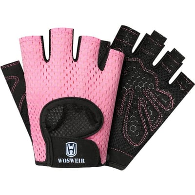 Professionele fitnesshandschoenen Fitnessaccessoires Gewichtheffen voor vrouwen Mannen Workout Crossfit Halve vinger handbeschermer S