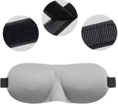 Slaapmasker - Premium Zijden - Oogmasker - Blinddoek - Grijs
