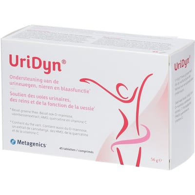 Metagenics UriDyn - Ondersteuning van Unrinwegen, nieren en Blaas - 45 tabletten