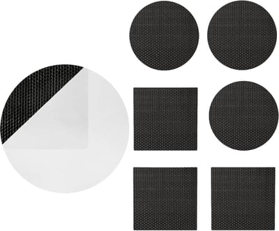 Trampoline Reparatie - Springmat Herstel - Buiten Spelen - Zelfklevende Patches - Verschillende Vormen - Zwart