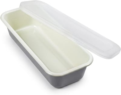 Rechthoekige Bakvorm voor Brood en Taarten van Enamel - 32 x 13 x 7 cm, Perfect voor Bakken en Ovengebruik