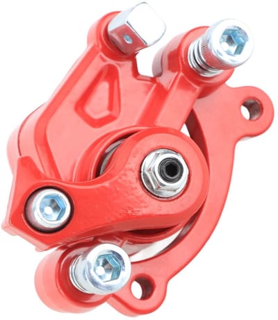 Allecto - Qiilu Schijfremklauwen voor Fiets - Mechanische Remvoorziening - Rood - Schijfremzadel - Geschikt voor Mini Motorfiets en Dirt Bike