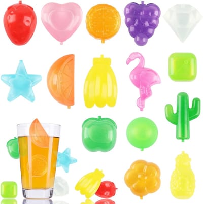 Herbruikbare IJsblokjes Set van 30 Stuks voor Drankjes, Fruitvormen en Decoratieve IJsblokjes voor Feesten