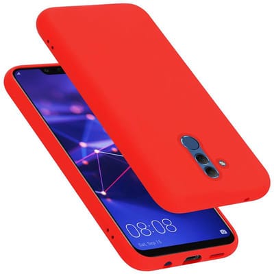 Cadorabo Hoesje geschikt voor Huawei MATE 20 LITE in LIQUID ROOD - Beschermhoes gemaakt van flexibel TPU silicone Case Cover