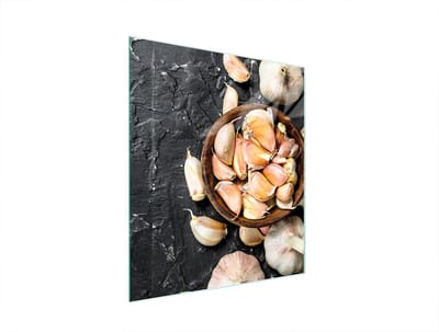 TMK ArtDeko - Snijplank Glas - 45x52 cm - Czosnek