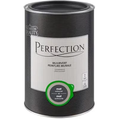 Perfection Ultradekkend Muurverf - Mat - Antraciet - 1l
