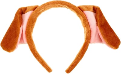 Dierenhaarband met bruine hondenoren voor feestelijke kostuums en decoraties, ideaal voor kerst en themafeesten