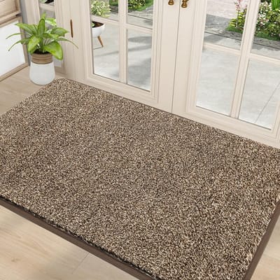 Grote deurmat, 90 x 150 cm, vuilvangmat, voordeurmat voor binnen, buiten, antislip, barrière, deurmat, machinewasbaar, absorberende vloermat