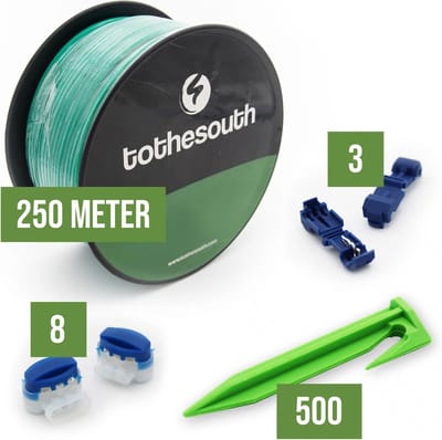 To the South® BIO 2.7mm Universele Installatieset geschikt voor alle Robotmaaiers - 250 meter