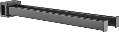 Plieger Altea Handdoekhouder – 2-arm – 36 cm breed – Matzwart - Handdoekrek