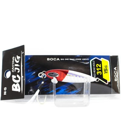 NS Black Hole Metal Jig Boca 15 grammes 312 Redhead Holo (7018) black