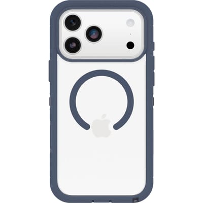 Otterbox Defender Pro XT - Geschikt voor iPhone 17 Pro Max hoesje - Magsafe Backcover - Blauw/Transparant