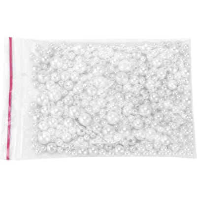 370 stuks Parelmoer Kralen DIY Wit Rond ABS Ambachtelijke Parels met Gaten voor Sieraden Ketting Armband Maken white