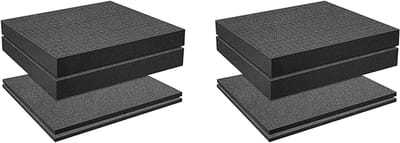 Schuim Inzetstukken - Beschermend Schuim - Gereedschap Beschermen - Verschillende Diktes - 30x30cm Sets - Zwart
