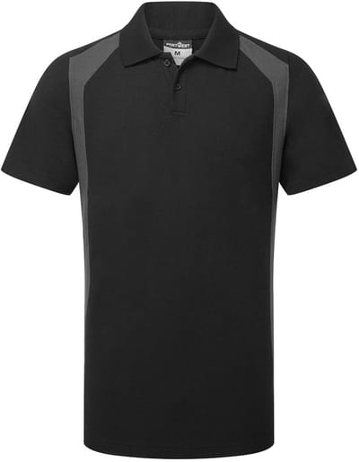Portwest WX2 Poloshirt korte mouw CD812 - Zwart/Grijs - L