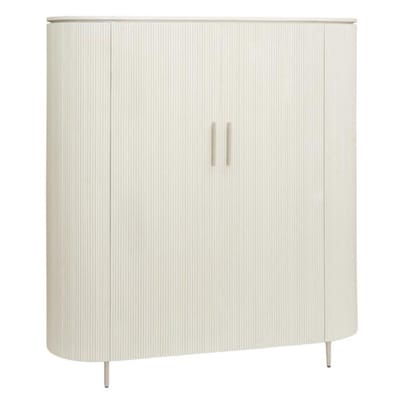 Tower Living Opbergkast Corbetta halfhoog 145x45x135 cm - Wit