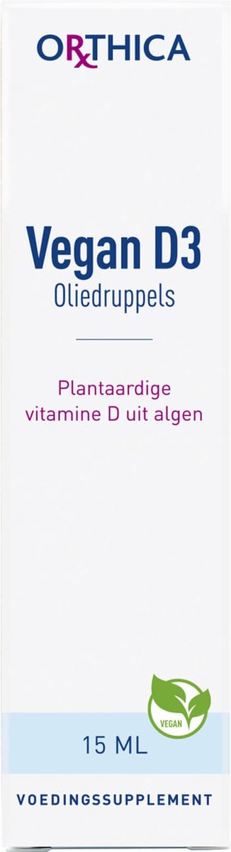 Orthica Vegan D3 Oliedruppels - Vitaminen - 15 ml
