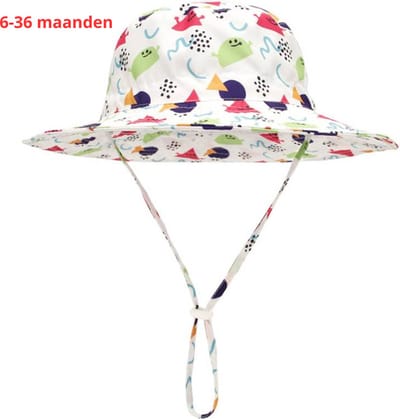 Livano Zonnehoed - Reishoed - UV Beschermende Hoed - Bucket Hat - Festival - Pet - Hoedje Voor Baby - Hoofdbescherming - Aliëns - 3-36 Maanden