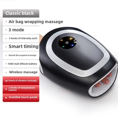 Pols Vinger Handpalm Massager Verwarmde Luchtdruk Kneedmassage Apparaat Gesimuleerde Menselijke Kneedhand Massager