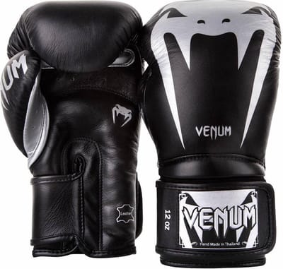 Bokshandschoenen Venum Giant 3.0 Zwart Zilver - 16 OZ