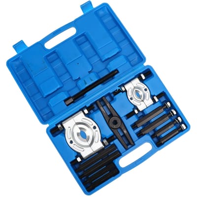 12 Delen Lagertrekker Set 5 Ton 4,5 MT Capaciteit Staaf Type Zwart Oxide voor ATV Sneeuwscooter blue