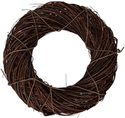 Clayre & Eef Krans Ø 50x12 cm Bruin Rotan