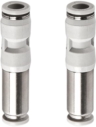 Dailygoods- Checkklep 8mm - 2 Stuks - Pneumatische Connector - Terugslagklep - Koper/Plastic - Compact Ontwerp 62x14mm - Gasafsluiter
