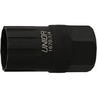 Freewheeltrekker voor shimano voor freewheel met schroef Unior 1670.1/4