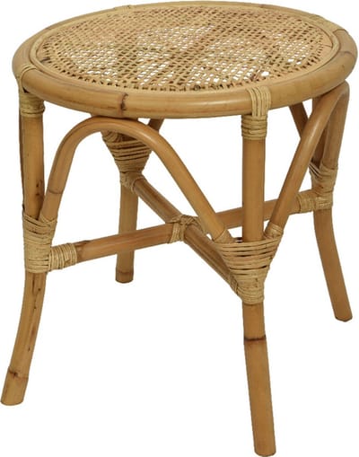 Meubels - Stool Rattan Indoor Natural 43x43x44cm