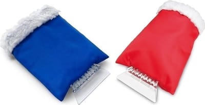 Scoby - Ijskrabber met Handschoen - Ruitenkrabber - Snow Scraper - Rood OF Blauw