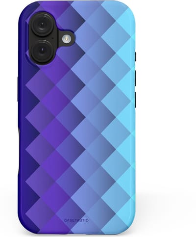 Casetastic hoesje geschikt voor Apple iPhone 16 - MagSafe - Dubbellaagse bescherming - Artica - Fashion Case - Blauw Lavendel