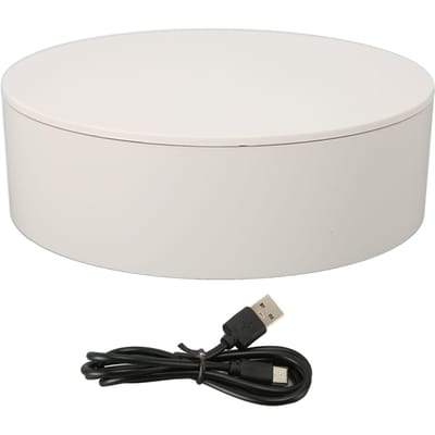 360 Graden Draaiende Displaystandaard 5kg Maximale Belasting Automatische Elektrische Draaitafel voor white