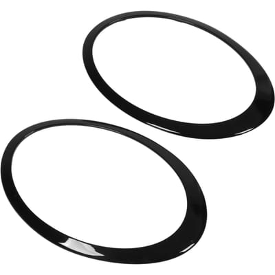Anneau de Garniture de Phare Gauche Droit Lunette de Phare 51137351371 pour Clubman F54 2014?2019 Noir Brillant black