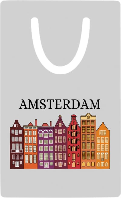 Hacebo® - Amsterdam metalen boekenlegger - Amsterdam - Amsterdammers - de echte Amsterdam liefhebbers - Rijtjeshuizen Bladwijzer boekenleggers - 7.6 cm x 5cm