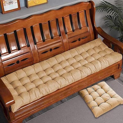 Bankkussen - Zitkussen Tuinbank - Comfortabel Zitten - Extra Dikke Vulling - 170 x 55 cm - Beige